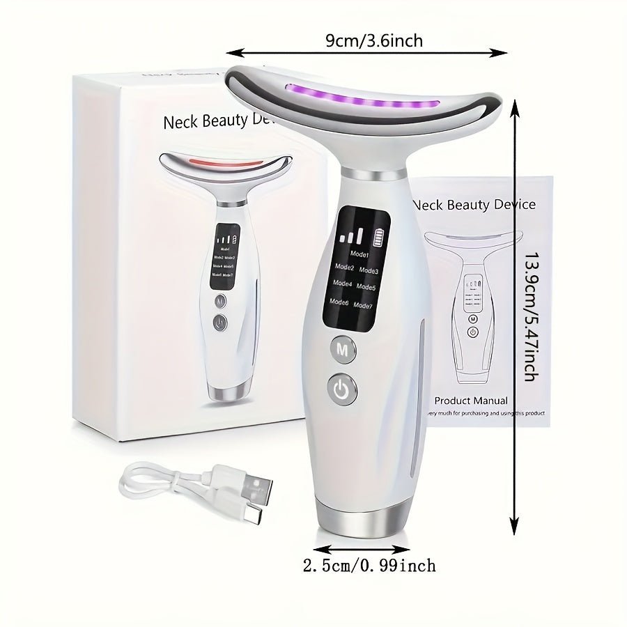 Neck & Face Massager Heated Skincare Tool (7 - in - 1) - Maison Royale Étoile