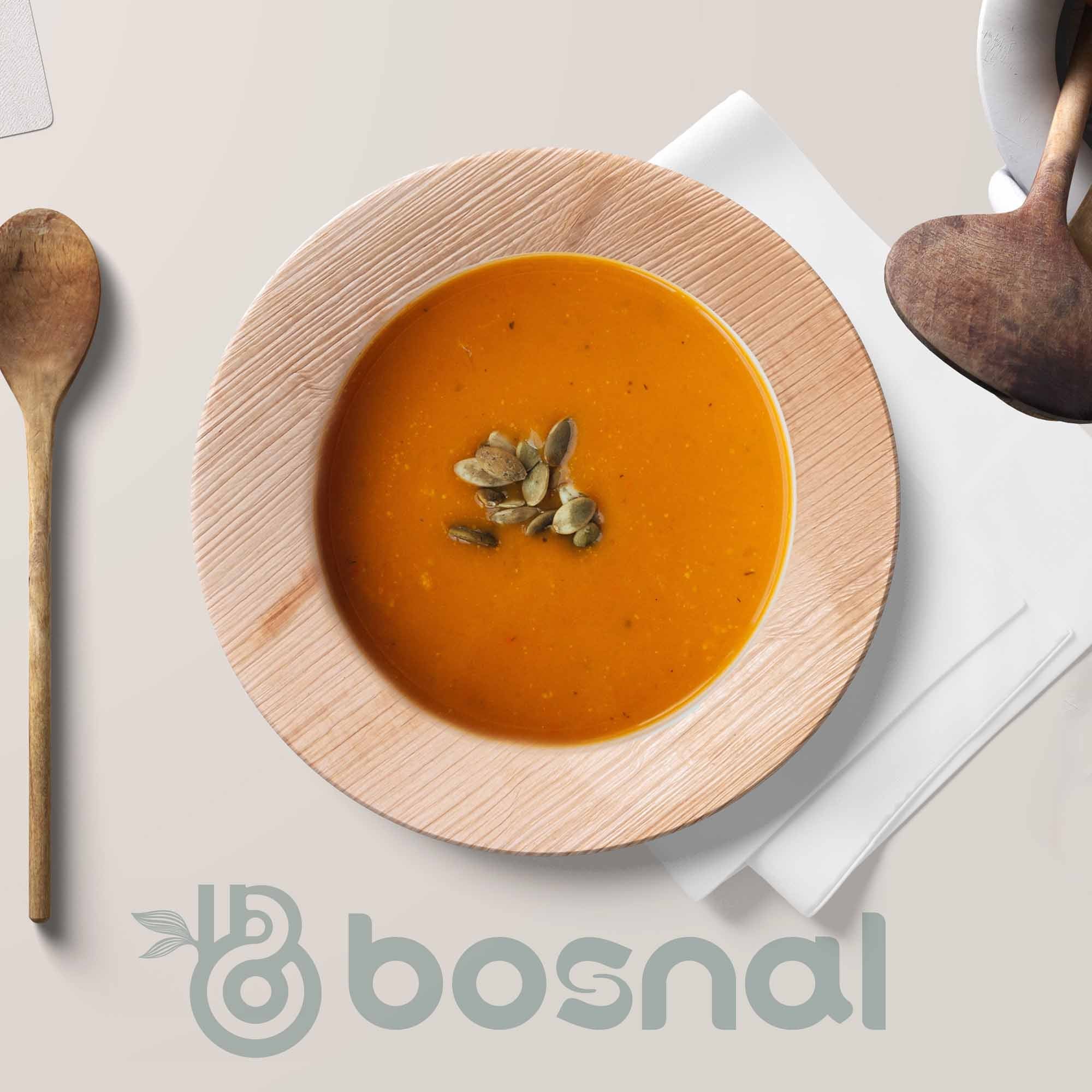 Bosnal - Palm Leaf Biodegradable Bowls, 9.5 inch Round Soup Bowl - Maison Royale Étoile