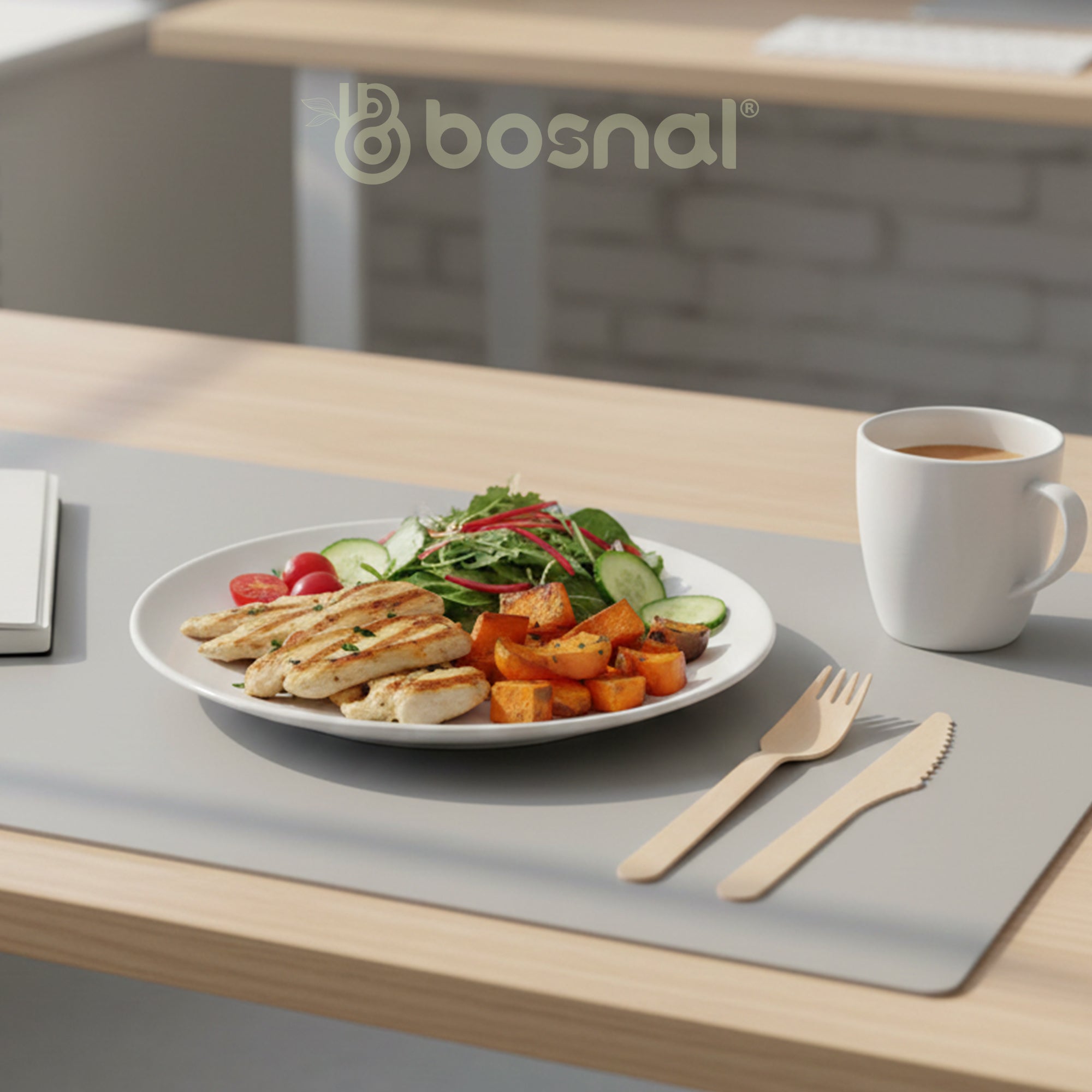 Bosnal – Wooden Disposable Cutlery Set, 6.5 inch, 100 Pcs, Birch Wood Spoons, Forks & Knives - Maison Royale Étoile