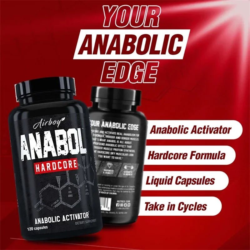 120 Capsules - Anabol Hardcore Supplement - Helps Build Lean, Firm, High - quality Muscle,Promoting Muscle Growth,Recovery & Strength Enhancement - Maison Royale Étoile