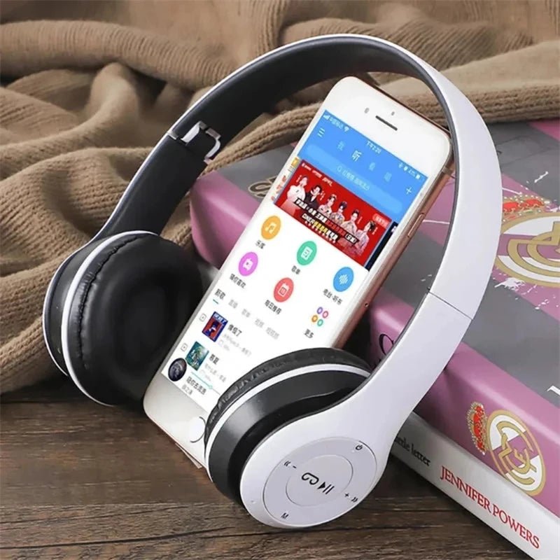 Red - Handsfree Wireless Headphones Noise Canceling Headphone Earphone P47 headset Bluetooth Head Phone for iPhone Huawei Samsung S22 - Maison Royale Étoile