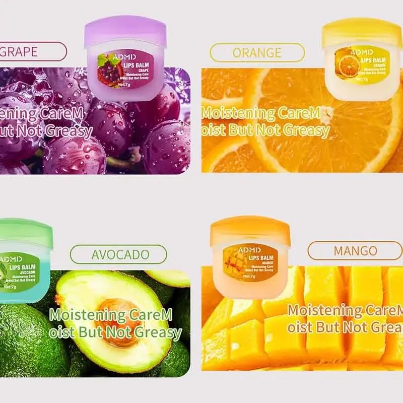 8pcs/box Fruits Lip Balm Sets Moisturizing Lipstick Makeup Base Moisturizer Lip Balm Anti - Cracking Lips Skin Care - Maison Royale Étoile