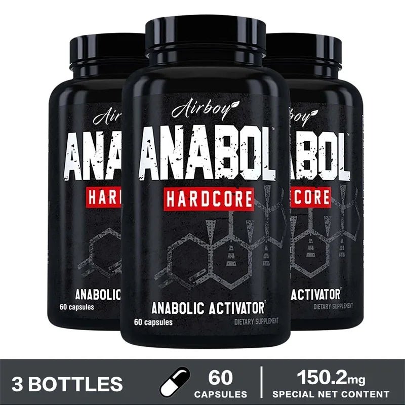 120 Capsules - Anabol Hardcore Supplement - Helps Build Lean, Firm, High - quality Muscle,Promoting Muscle Growth,Recovery & Strength Enhancement - Maison Royale Étoile
