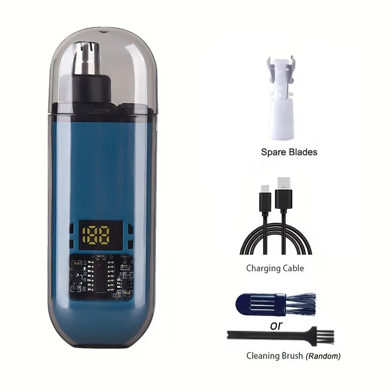orange - 2 In 1 Electric Portable Ear And Nose Hair Trimmer Clipper 2024 Professional Painless Portable Eyebrow For Men - Maison Royale Étoile