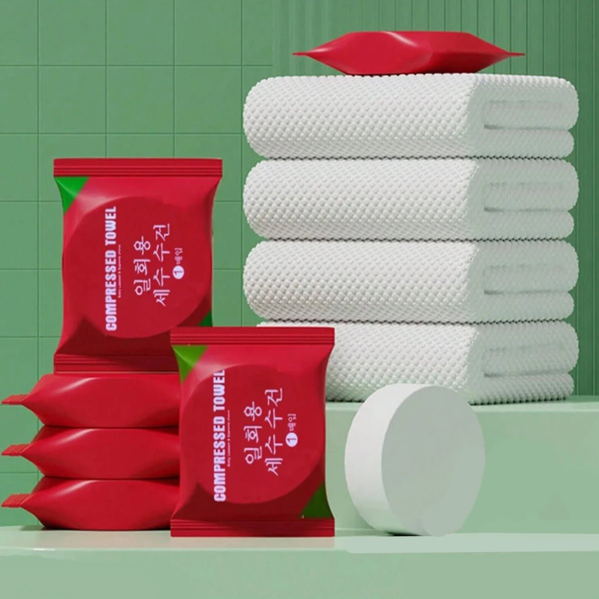 Disposable/1pc - Disposable Compressed Towel With Increased Thickness Compression Water Absorption And No Shedding Of Hair Portable Towel For Tra - Maison Royale Étoile