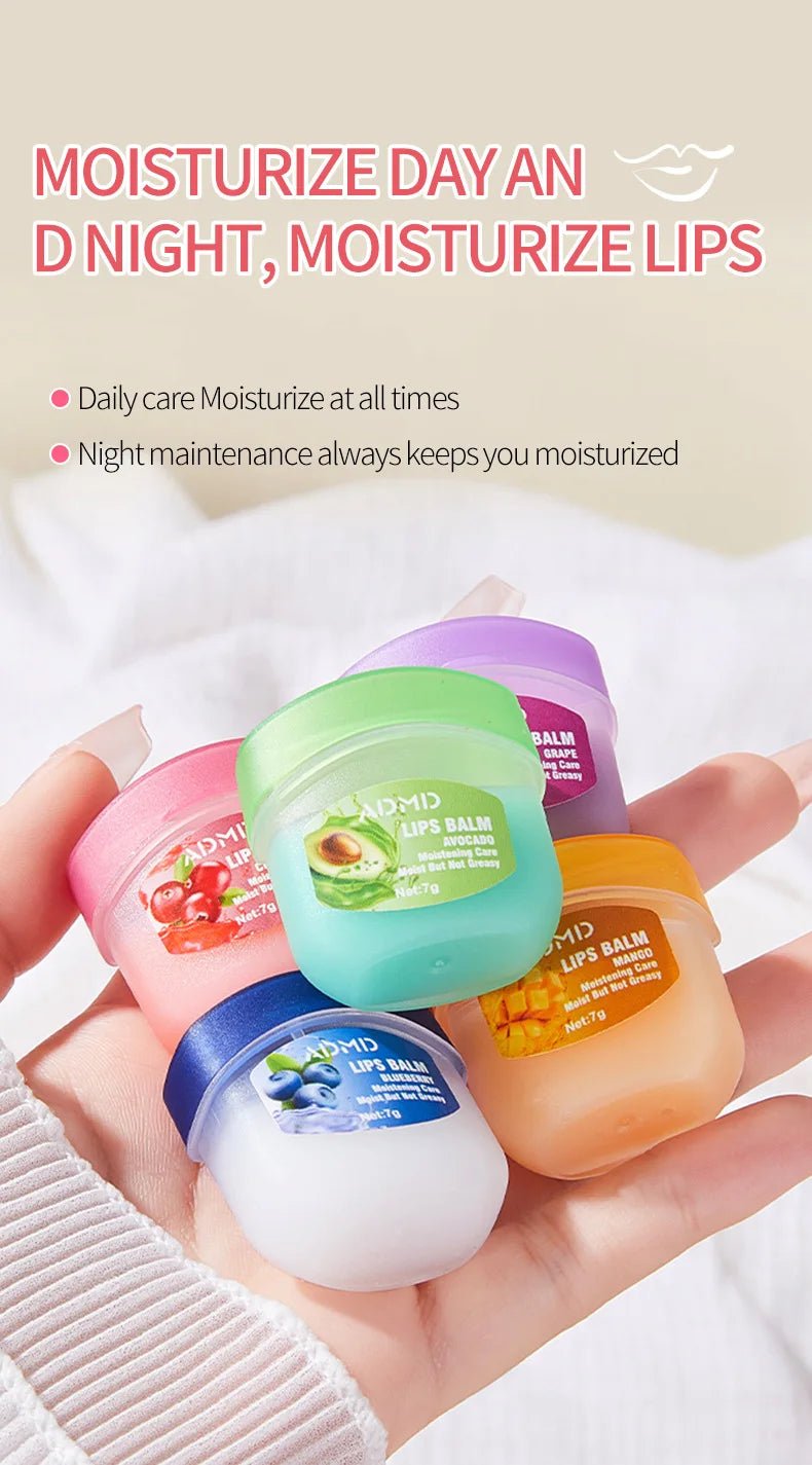 8pcs/box Fruits Lip Balm Sets Moisturizing Lipstick Makeup Base Moisturizer Lip Balm Anti - Cracking Lips Skin Care - Maison Royale Étoile