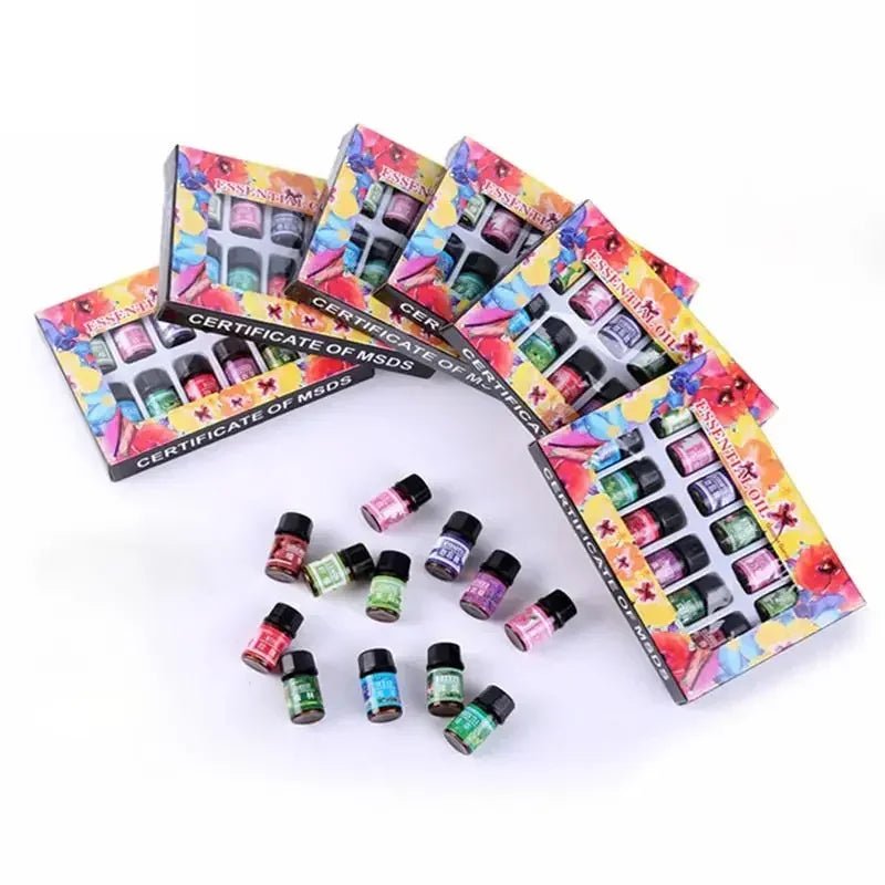 Default - Default - 12PCS 3ML Air Freshener Natural Plant Aromatherapy Essential Oil Air Conditioning Perfume Aroma Diffuser Fragrance Humidifier - Maison Royale Étoile