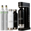 Black - Sprkli Black Carbonated Water Soda Maker Bundle 1 Black Stainless Steel Bottle 1 White Stainless Steel Bottle 2 CO Cylin - Maison Royale Étoile