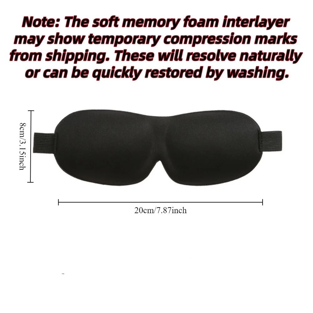 Default - Default - 3D Sleep Mask Blindfold Sleeping Aid Soft Memory Foam Eye mask for Sleeping Travel Blockout Light Slaapmasker Eye Cover - Maison Royale Étoile