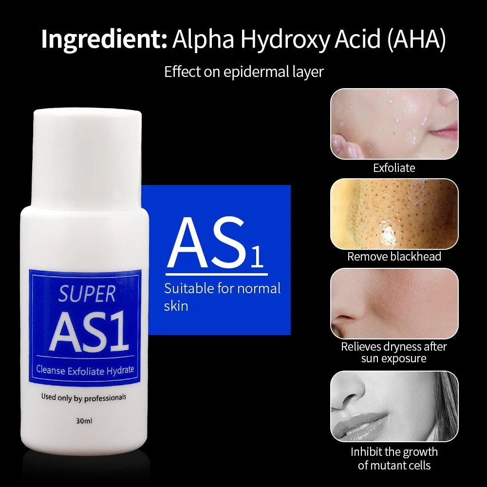 1pcs - pink - Facial Skincare Solution Face Serum AS1 SA2 AO3 Aqua Peel Solution For Facial Machine Skin Deep Cleaning Serums - Maison Royale Étoile