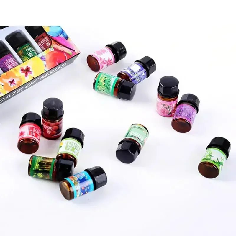 Default - Default - 12PCS 3ML Air Freshener Natural Plant Aromatherapy Essential Oil Air Conditioning Perfume Aroma Diffuser Fragrance Humidifier - Maison Royale Étoile
