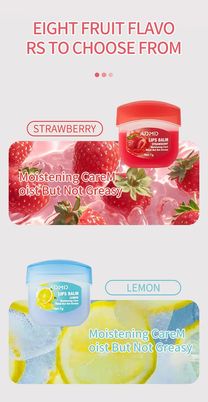 8pcs/box Fruits Lip Balm Sets Moisturizing Lipstick Makeup Base Moisturizer Lip Balm Anti - Cracking Lips Skin Care - Maison Royale Étoile
