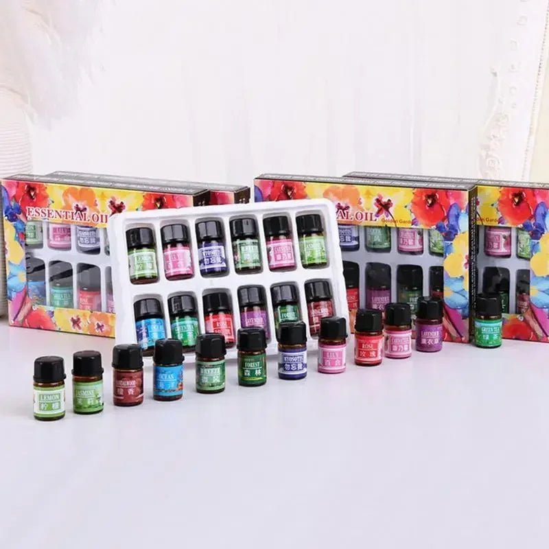Default - Default - 12PCS 3ML Air Freshener Natural Plant Aromatherapy Essential Oil Air Conditioning Perfume Aroma Diffuser Fragrance Humidifier - Maison Royale Étoile
