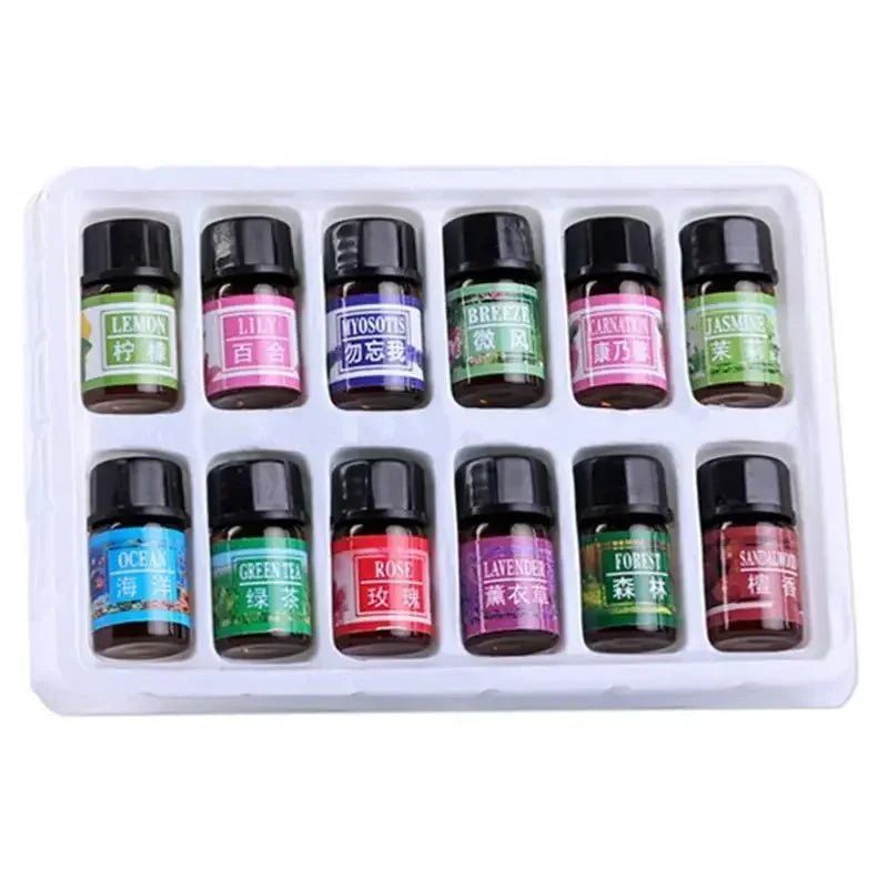 Default - Default - 12PCS 3ML Air Freshener Natural Plant Aromatherapy Essential Oil Air Conditioning Perfume Aroma Diffuser Fragrance Humidifier - Maison Royale Étoile