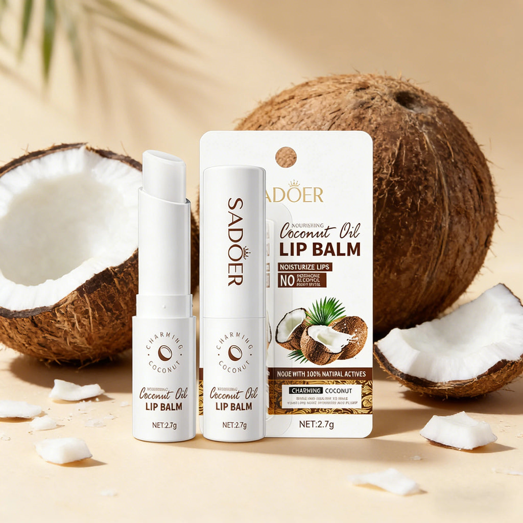 Coconut Lip Balm - Lasting Nourishment and Moisture for Men and Women - Daily Care Lip Balm - Maison Royale Étoile