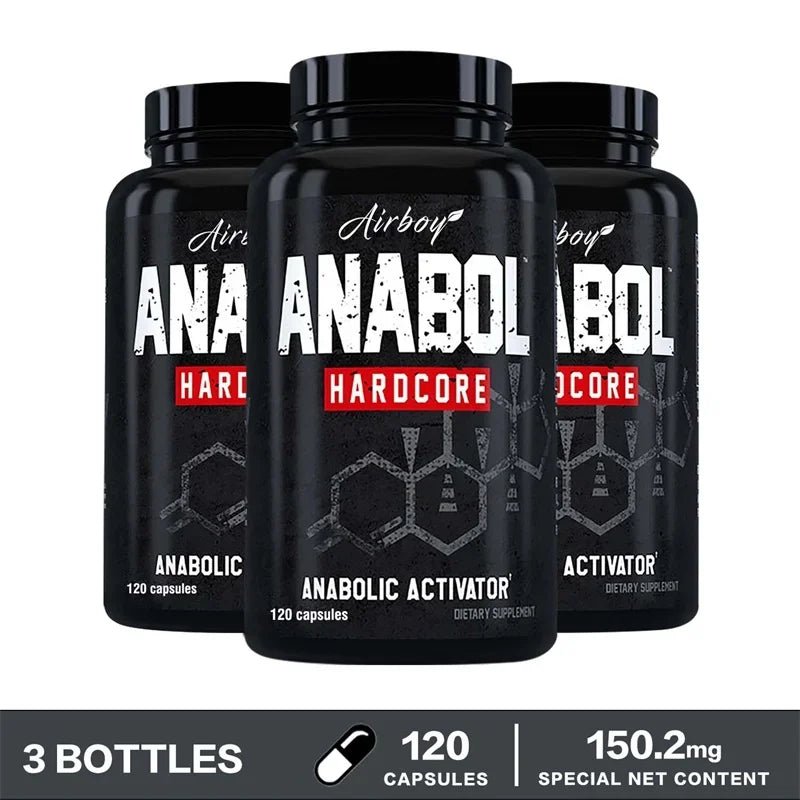 120 Capsules - Anabol Hardcore Supplement - Helps Build Lean, Firm, High - quality Muscle,Promoting Muscle Growth,Recovery & Strength Enhancement - Maison Royale Étoile