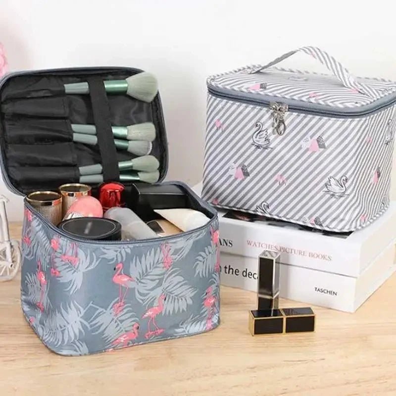 Large - capacity Makeup Bag with Multiple Compartments, Home and Travel Organizer for Toiletries and Cosmetics - Maison Royale Étoile