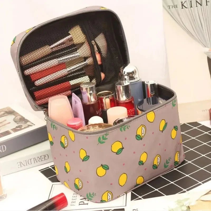 Large - capacity Makeup Bag with Multiple Compartments, Home and Travel Organizer for Toiletries and Cosmetics - Maison Royale Étoile