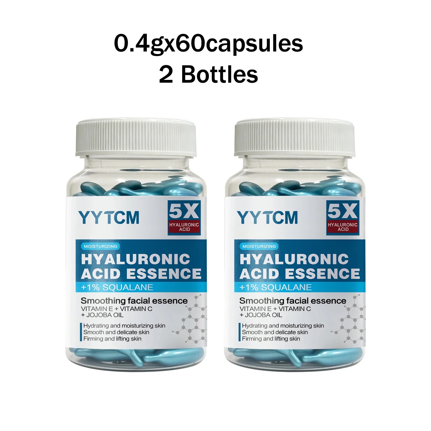 1 bottle - Hyaluronic acid deep moisturizing capsule essence, deep moisturizing and brightening skin essence (0.4gx30 capsules)/bag - 1 bag - Maison Royale Étoile