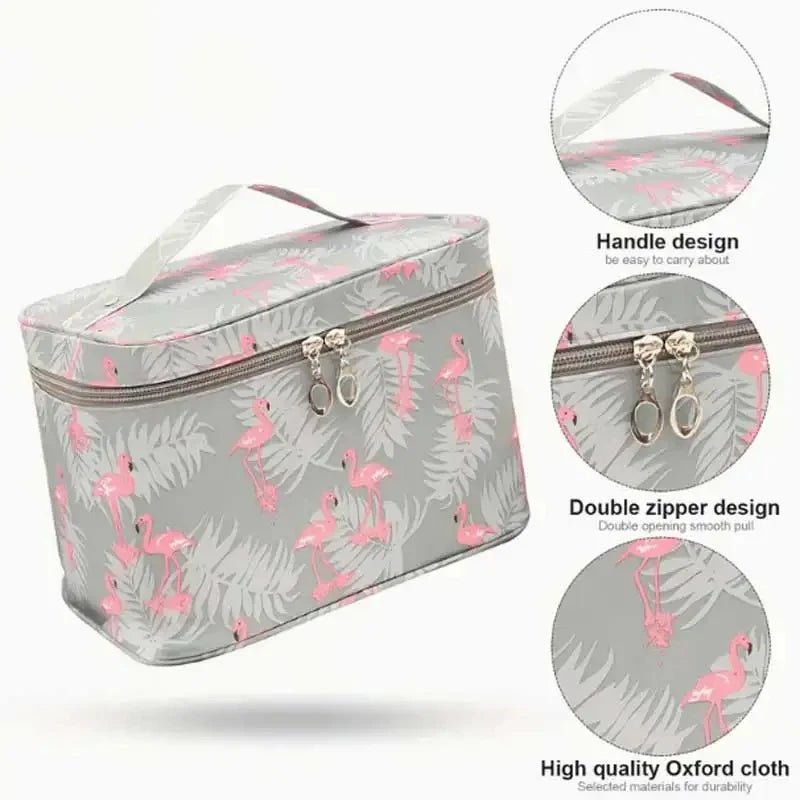 Large - capacity Makeup Bag with Multiple Compartments, Home and Travel Organizer for Toiletries and Cosmetics - Maison Royale Étoile