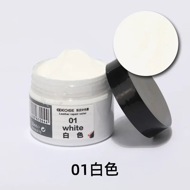 White - Car Leather Repair Kit Liquid Skin Recoloring Balm No Heat Repair Tool Auto Seat Holes Scratch Cracks rips restoration set shoes - Maison Royale Étoile
