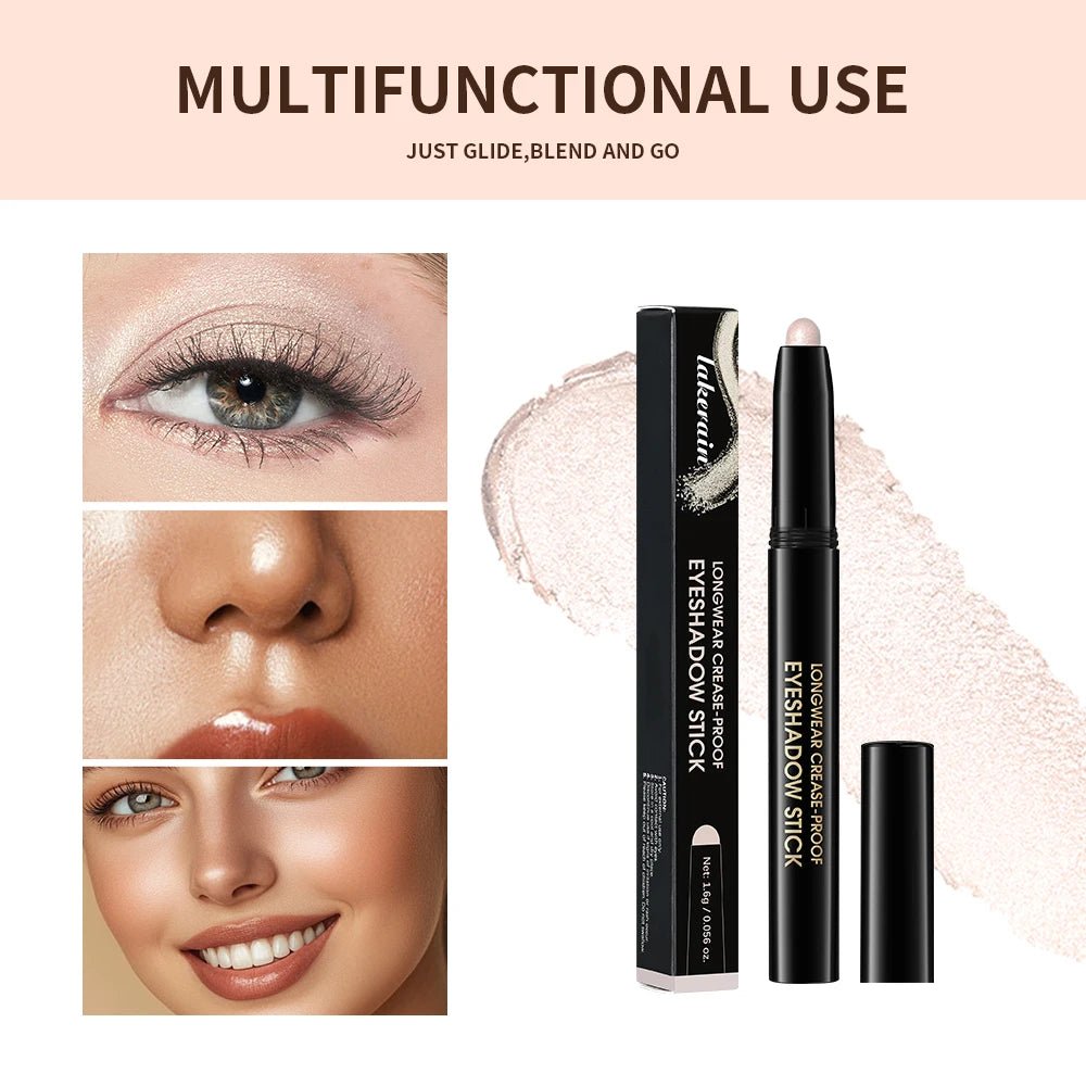 03 desert - 12 Colors Eyeshadow Pencil Stick Shimmer And Matte Waterproof Metallic Glitter Eye Shadow Highlighter Pencil Eyeshadow Cosmetics - Maison Royale Étoile
