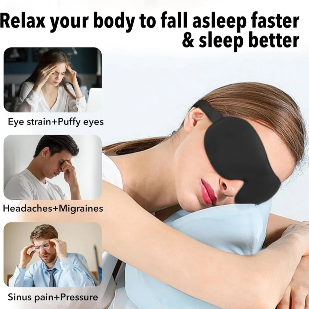 Default - Default - 3D Sleep Mask Blindfold Sleeping Aid Soft Memory Foam Eye mask for Sleeping Travel Blockout Light Slaapmasker Eye Cover - Maison Royale Étoile