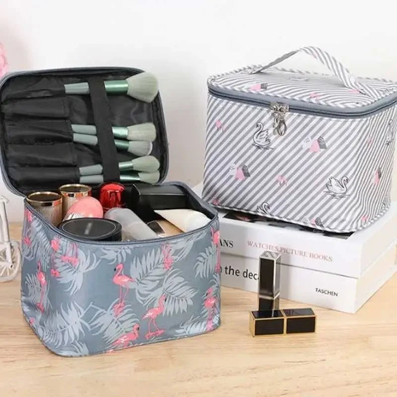 Large - capacity Makeup Bag with Multiple Compartments, Home and Travel Organizer for Toiletries and Cosmetics - Maison Royale Étoile