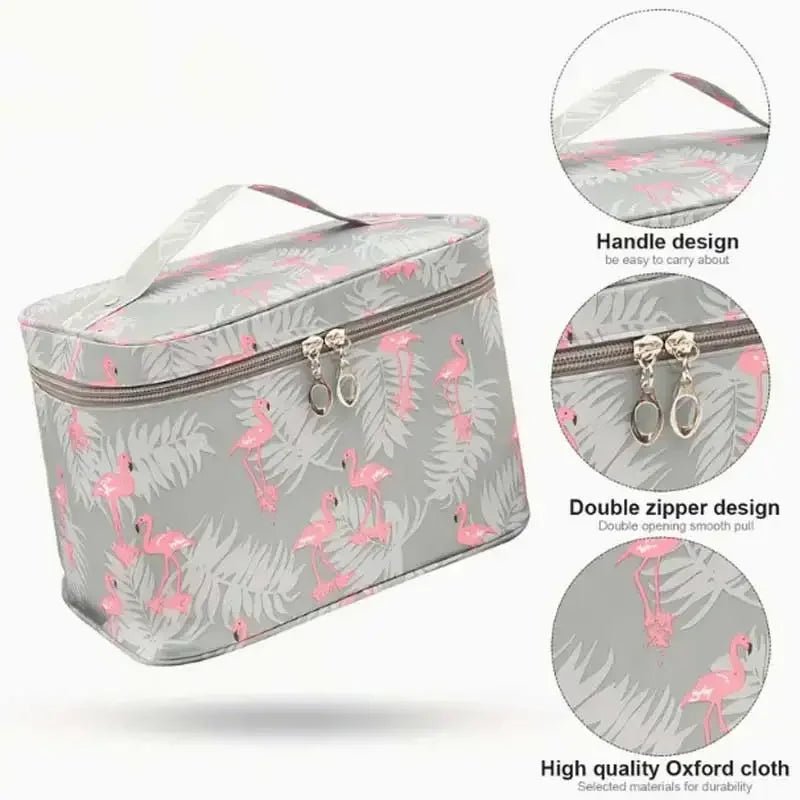 Large - capacity Makeup Bag with Multiple Compartments, Home and Travel Organizer for Toiletries and Cosmetics - Maison Royale Étoile