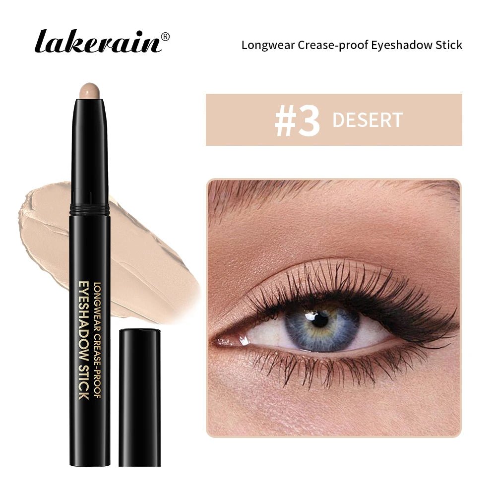 03 desert - 12 Colors Eyeshadow Pencil Stick Shimmer And Matte Waterproof Metallic Glitter Eye Shadow Highlighter Pencil Eyeshadow Cosmetics - Maison Royale Étoile