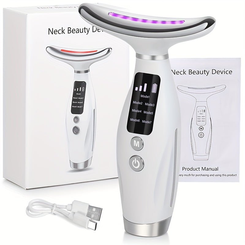 Neck & Face Massager Heated Skincare Tool (7 - in - 1) - Maison Royale Étoile