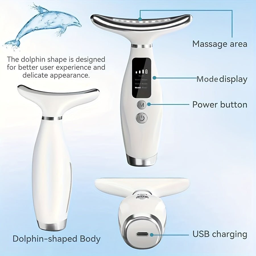 Neck & Face Massager Heated Skincare Tool (7 - in - 1) - Maison Royale Étoile